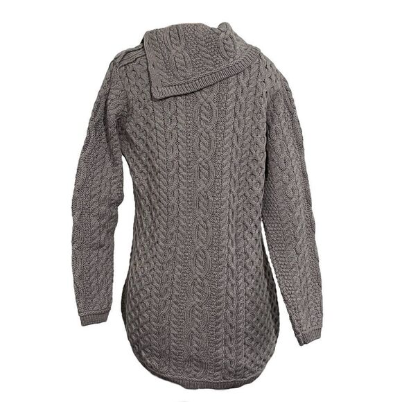 Aran Craft Merino Wool with Button Details Pullover Sweater - Picture 3 of 7